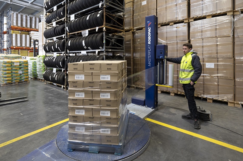 Transports Laporte - Filmage palettes - Logistique